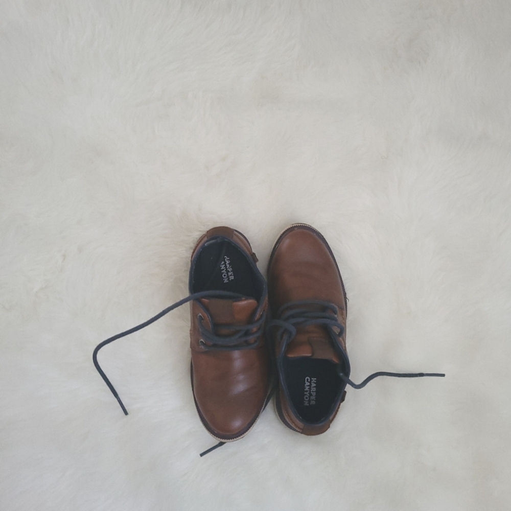 Harper Canyon boys' Oscar Lace-up Oxford Sneaker In Cognac, size 11M